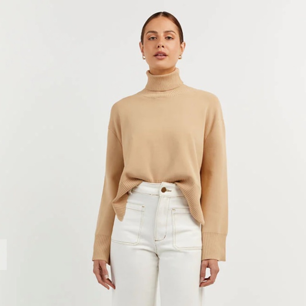 ERIC WARM WHEAT ROLL NECK JUMPER DISSH